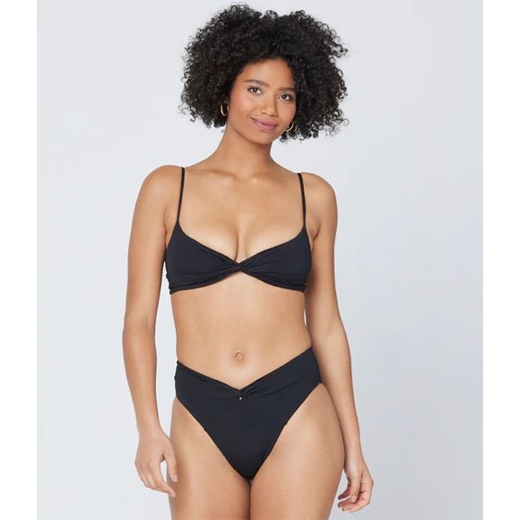 L*Space Ringo Bikini Top Black Size M - Picture 1 of 7